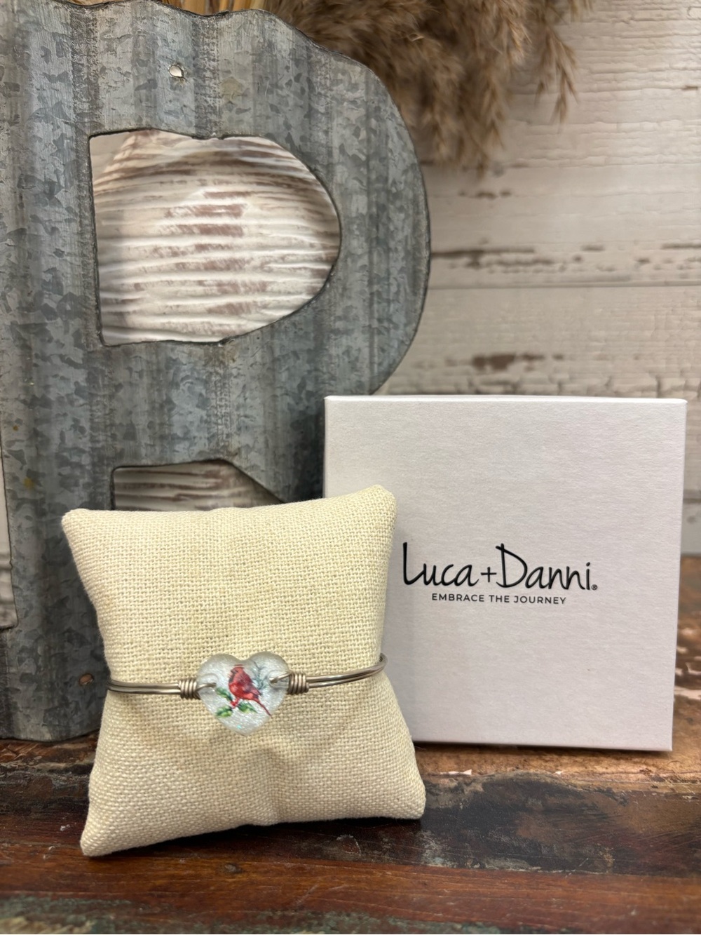 Luca + Danni New Cardinal Silver Bracelet with Heart Charm